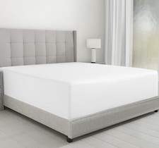 Luxuriously Soft Twin Fitted Sheet 600 Thread Count Cooling Sheets Sateen Wea...