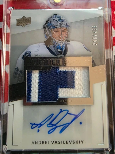 2014-15 Premier Hockey - Andrei Vasilevskiy Rookie Patch Auto  /299