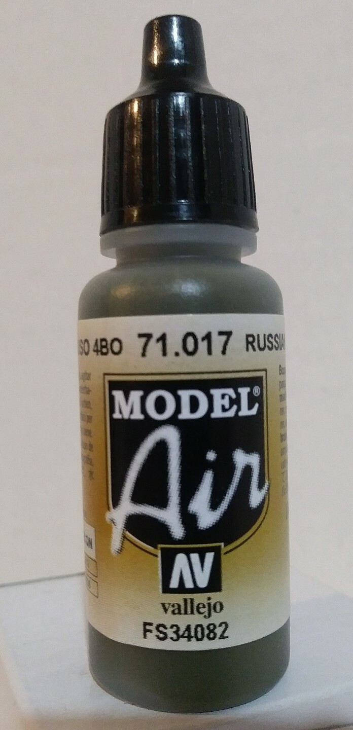 Vallejo Model Air acrylic paint 71.017, Russian Green FS 34082. eBay