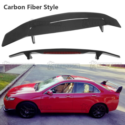 ABS 52'' Matte Black Rear Trunk Spoiler Wing Brake Light For Acura TSX 2009-2014