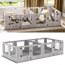 XXL Pet Whelping Box Heavy Duty Dog Fertility Fence Kennels with Waterproof Pad