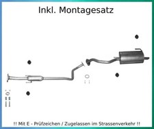 Auspuffanlage für Nissan Micra IV 1.2 59/72KW Auspuff Montagesatz