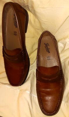 Florsheim Men\'s Red Berkley Leather Flex Moc Toe Penny Loafer Size 11 Florsheim Berkley Burgundy Smooth Leather Flex MocToe Penny  main image 2