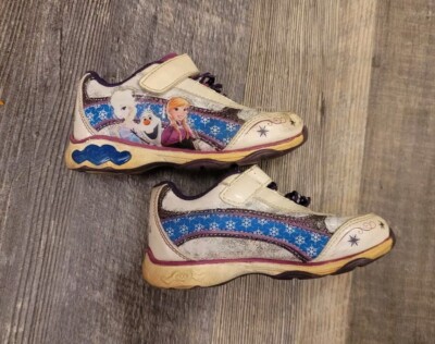 Toddler Girls Size Shoes Sneakers Frozen Anna Elsa Olaf Active