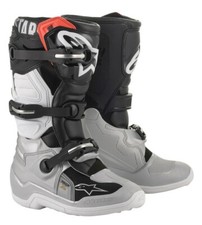 ALPINESTARS 2026 TECH 7S YOUTH BOOTS BLACK SILVER WHITE GOLD NEW KIDS JUNIOR MX