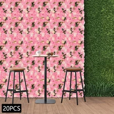 Flower Wall Panel, Artificial Floral Backdrop, Wall Decoration Backdrop