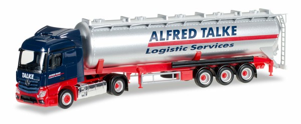 "Herpa 305716 1/87 Mb Actros Streamspace 2.3 Adr-Silo-Sattelzug \"Alfred Talke\""-image