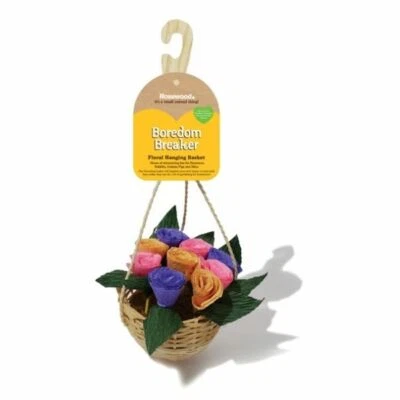 Rosewood Boredom Breaker Floral Hanging Basket Rabbit GuineaPig Hamster Bird Toy