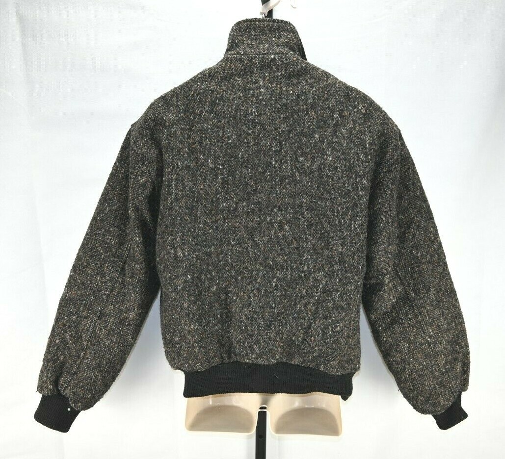 Eddie Bauer bomber jacket brown thick 