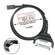 For Zebra TC51 TC510K TC56 TC57 USB Data Charger Cable CBL-TC51-USB1-01 Scanner