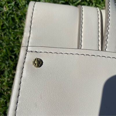 Anne Klein White Ava Backpack Bag Anne Klein White Ava Backpack Bag EUC Anne Klein Off-White Ava Faux Leather Backpack Bag | eBay main image 4