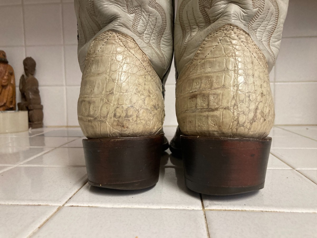 ORIGINAL BOOTS MEXICAN POINTY SNIP-TOE OSTRICH COWBOY BOOTS 