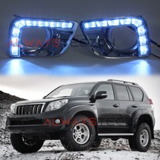 3 Color Led Drl Fortoyota Prado 2010-2013 Daytime Running Light Fog Lamp
