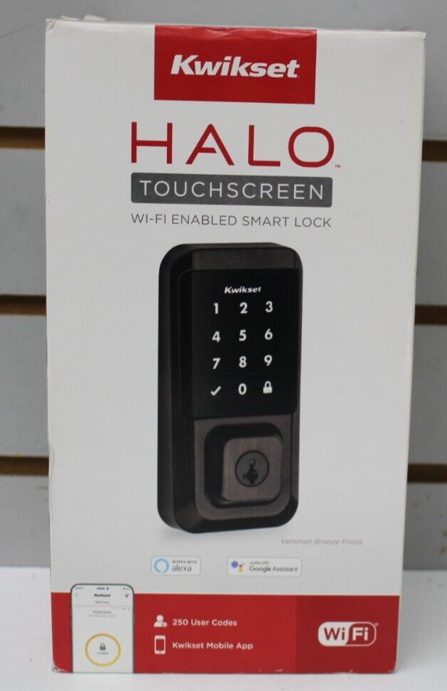 Kwikset Halo Smart Keyless Touchscreen Deadbolt in Venetian Bronze - New-image
