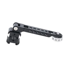 Niceyrig Extension Base Plate Bracket with Tiltable Tri Cold Shoe Mounts Adaptor
