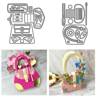 3D Girls Handbag Purse Metal Cutting Dies Stencils Scrapbooking Diy Paper Crafts