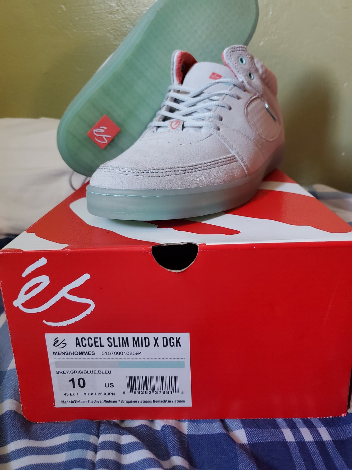 Es Accel Slim Mid X DGK Men's Skateboarding Shoes Size 10
