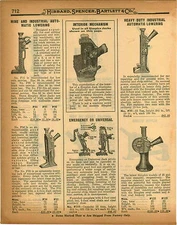 1926 PAPER AD Simplex Interior Mechanism Jack 35 Ton New Model Mine Industrial