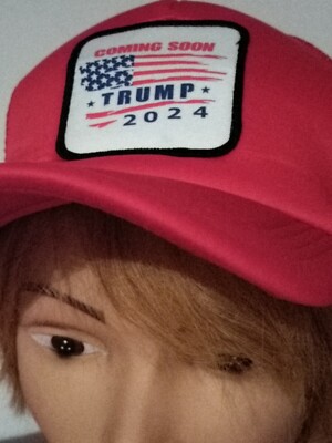 President Donald J. Trump Trucker Hat- 2024 Coming Soon American Flag & Gift-New