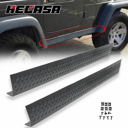HECASA Side Body Armor Rocker Panel Kit for Jeep TJ Wrangler 1997-2006 ...