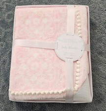 Edgehill Collection Pink Baby Blanket New In Box