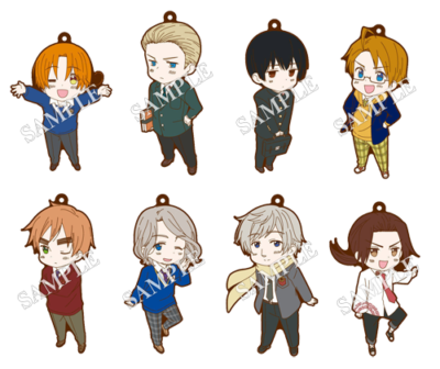 ヘタリアTheWorldTwinkleストラップ APH Hetalia Axis Powers The World Twinkle Rubber Strap Keychain
