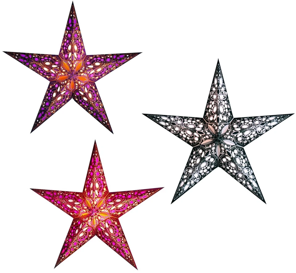 Papel Estrella Navidad Adviento Luz Ventana Decoración Habitación - Imagen 1 de 1