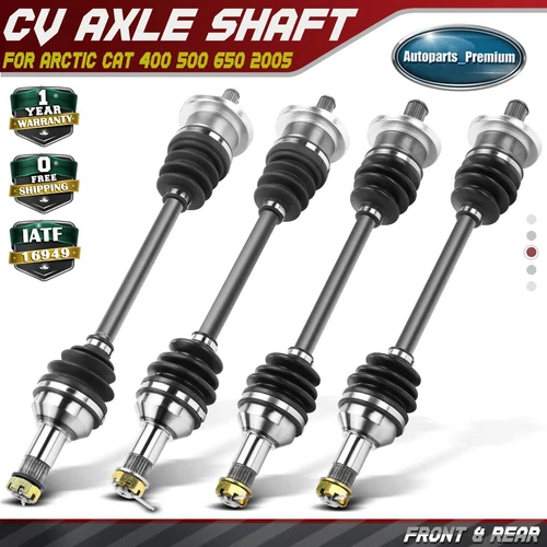 4x Front & Rear CV Axle Assembly for Arctic Cat 400 4x4 Automatic 500 650 2005