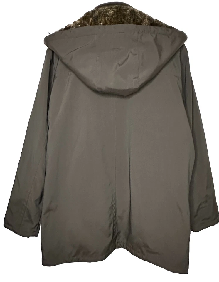 Parka para hombre Tasso Elba X-grande forro con capucha extraíble piel sintética chaqueta 3 en 1 Foto 3 de 4