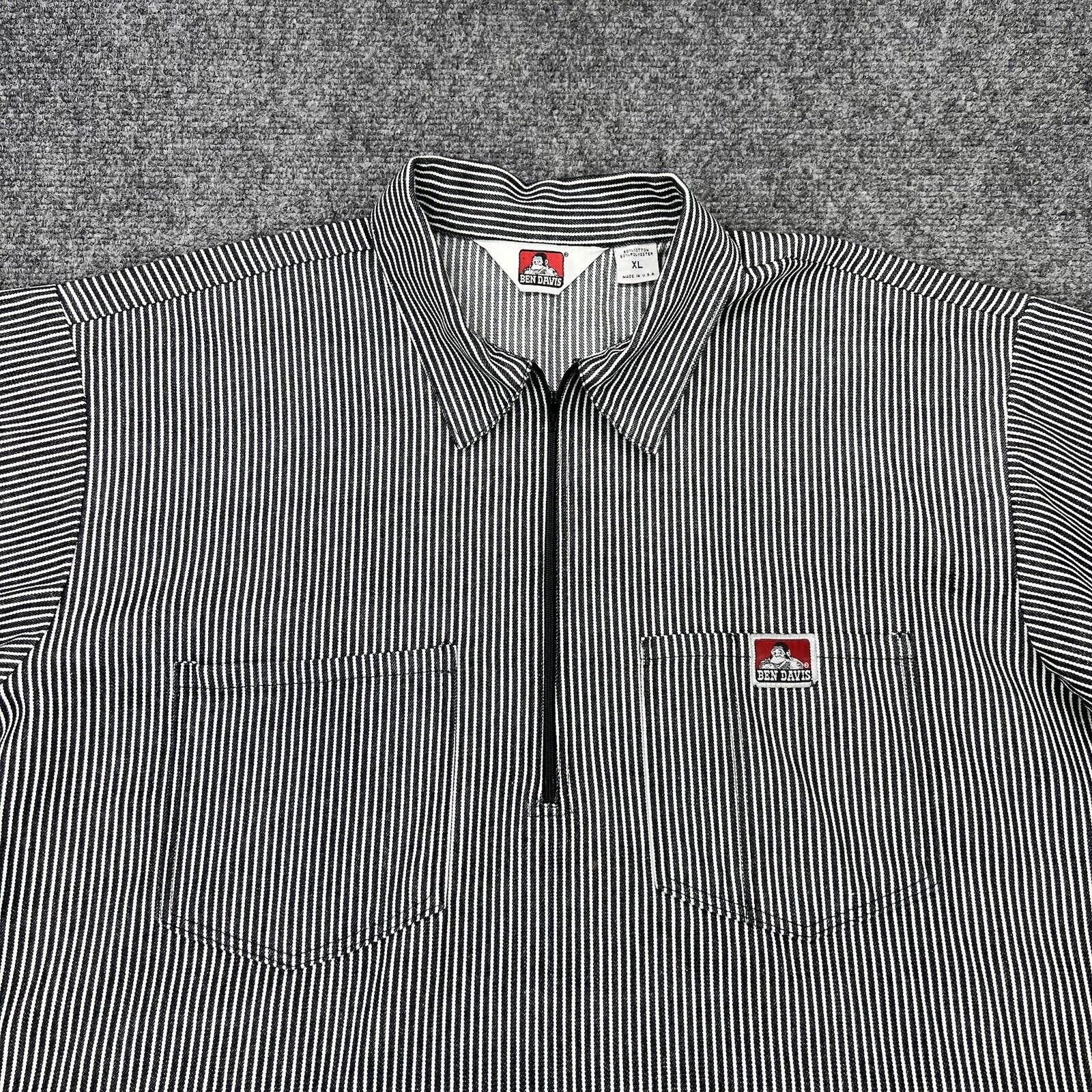 Ben Davis Mens XL Shirt Hickory Stripe USA Made H… - image 3