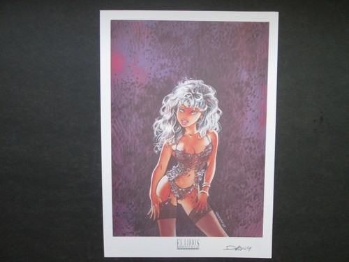 DANY EX LIBRIS SIGNE PIN UP ESPACE BD NEUF - 第 1/1 張圖片