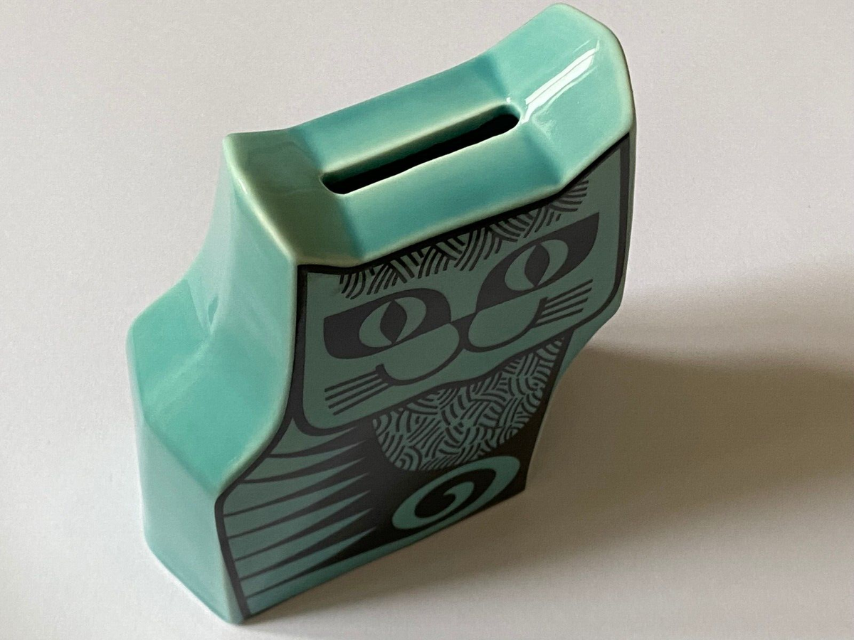 Brand New in Box - 2023 Hornsea x Magpie Teal Ceramic Cat Money Brand New in Box - 2023 Hornsea x Magpie Teal Ceramic Cat Money