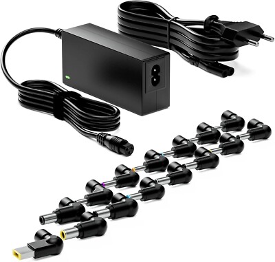 65W Universal Laptop Charger Power Supply AC DC Power Supply 15 DC Connectors