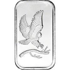 1 oz. SilverTowne Silver Bar - Bald Eagle Design - 999 Fine 88.50 per troy oz