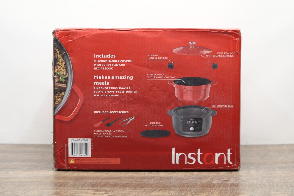 Instant Gourmet Precision 6 Quarts Cast Iron Dutch Oven 810102260840 eBay