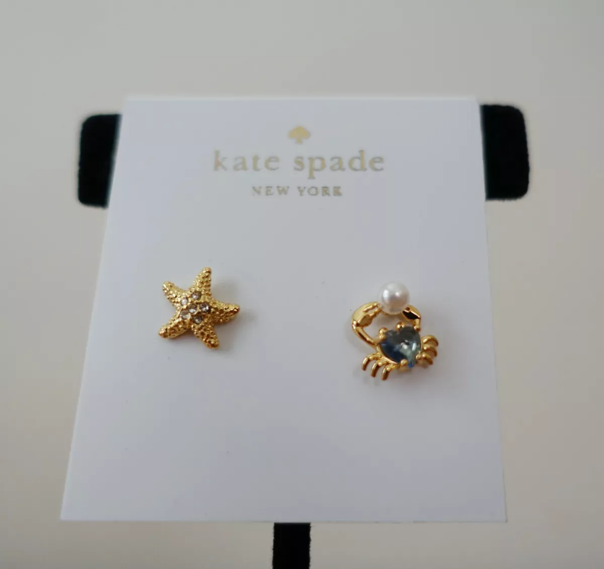 KATE SPADE NEW YORK SEA STAR STARFISH AND CRAB STUDS eBay