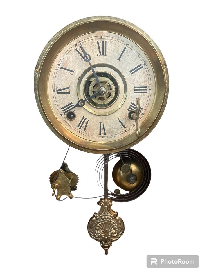 Antique Russell And Jones Clock Company Working Condition eBay