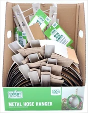 Case of 10 metal garden wall hose hanger powder-coated steel holds 100ft set lot