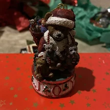 San Francisco Music Box & Gift Company Christmas Medley Bear Joy