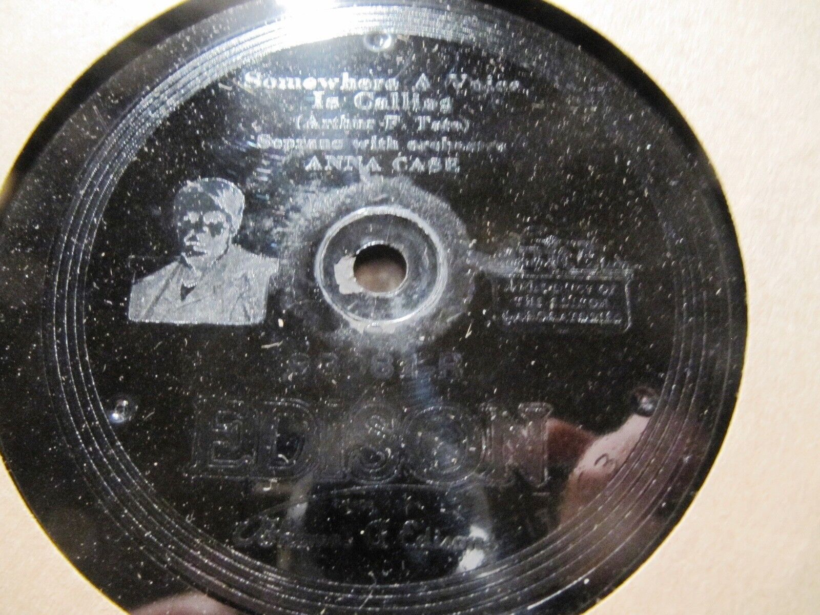 1917 ANNA CASE McCormack's SOMEWHERE A VOICE IS CALLING EDISON DD 83084 78 x