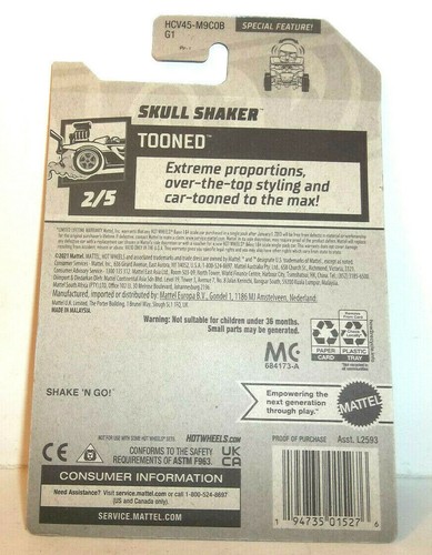 2022 HOT WHEELS 1:64 HW TOONED 2/5 SILVER SKULL SHAKER 36/250 RYU'S RIDES - Picture 6 of 8