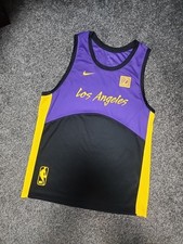 Débardeur basket Nike Los Angeles Lakers Dri-FIT grand gilet en jersey taille L