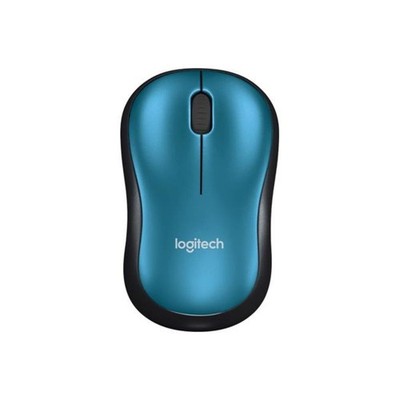 Logitech M185 Maus schnurlos blau schwarz blau USB 1000 dpi kabellos optisch