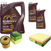 Inspektionspaket 7L Mannol Premium 5W-30 FüR BMW F25 Xdrive35I F10 535I F18