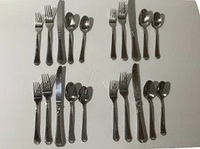 Lenox British Colonial Stainless 18/10 Flatware 4 Place Settings 20 Piece