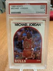 1989-90 Hoops #200 Michael Jordan Mint PSA 9 Basketball Card Chicago Bulls