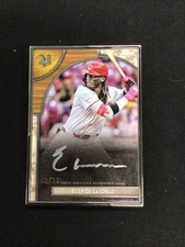 2025 Topps Museum Collection Framed Auto Silver Ink Elly De La Cruz Reds 2/25