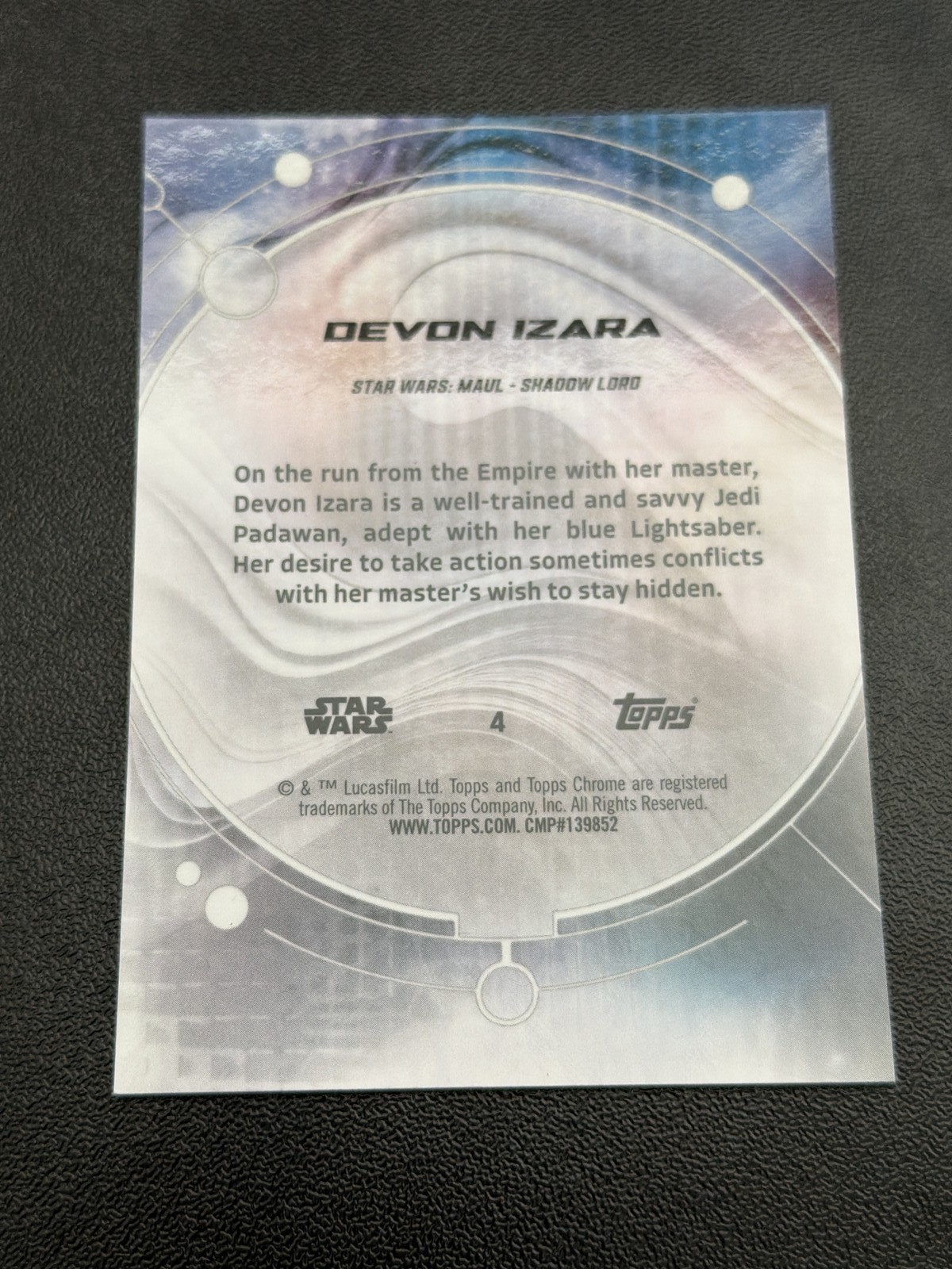 2026 Topps Star Wars Chrome Devon Izara /50 #4 | eBay