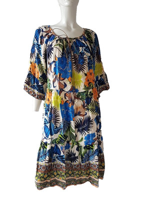 Miss goodlife Kleid farbenfroh weit geschnitten Gr.XL-----NEU