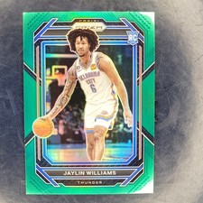 2022-23 Panini Prizm - Jaylin Williams #247 Green Prizm (RC)